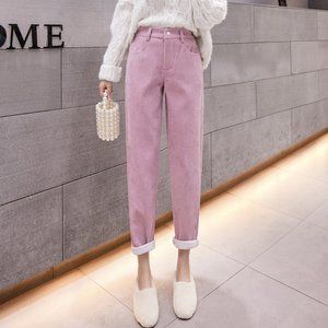 Corduroy Harem Pants For Women